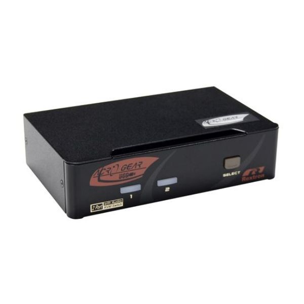 REXTRON PAAG-112 - 2 Port DisplayPort USB KVM w/ Audio Cables Purchased Separately
