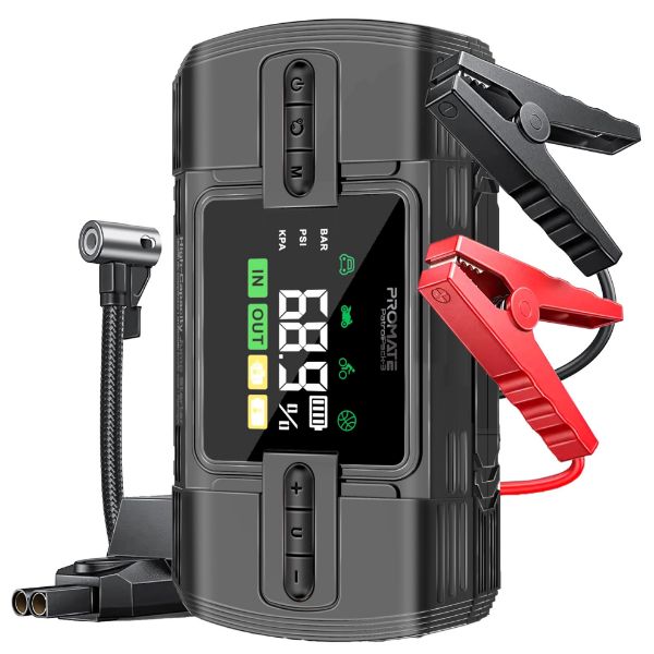 PROMATE PATROLPACK-3 - 4-in-1 1200A/12V Heavy Duty Car Jump Starter Air Compressor 12000mAh Power Bank 150PSi