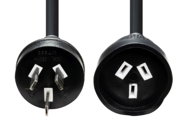 DYNAMIX PEXT5MBK - 5M 240v 10A Standard Duty Power Extension Lead 3 Core 1.0mm Black