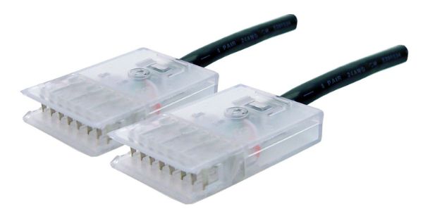 DYNAMIX PL-1104P-3 - 3m 4x Pair 110/110 Cat5e Patch Lead A Spec Black MADE TO ORDER 7-10 LEAD TIME