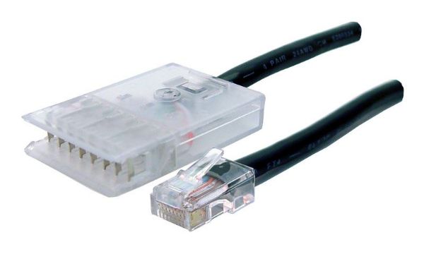 DYNAMIX PL-110RJ4P-3 - 4x Pair 110/RJ45 Cat5e Patch Lead A Spec Black MADE TO ORDER 7-10 LEAD TIME