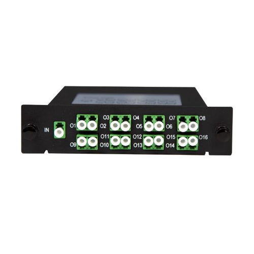 PLC-LCAPC-116 - DYNAMIX PLC-LCAPC-116 - PLC FibreOptic 1:16 LC/APC Splitter Cassette Module 1x IN & 16x Out
