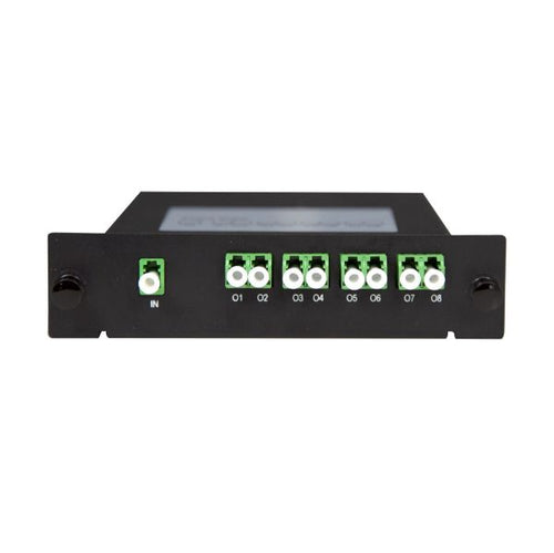 PLC-LCAPC-18 - DYNAMIX PLC-LCAPC-18 - PLC Fibre Optic 1:8 LC/APC Splitter Cassette Module 1x IN & 8x Out