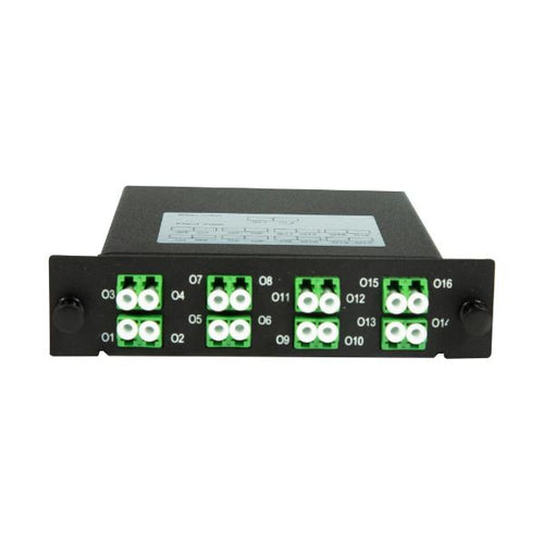 PLC-LCAPC-216R - DYNAMIX PLC-LCAPC-216R - PLC Fibre Optic 2:16 LC/APC Splitter NON-Cassette Rear Input Module 2x IN & 16x Out