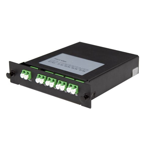 PLC-LCAPC-28 - DYNAMIX PLC-LCAPC-28 - PLC Fibre Optic 2:8 LC/APC Splitter Cassette Module 2x IN & 8x Out