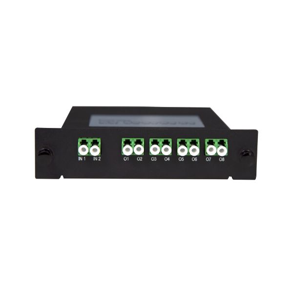 DYNAMIX PLC-LCAPC-28 - PLC Fibre Optic 2:8 LC/APC Splitter Cassette Module 2x IN & 8x Out