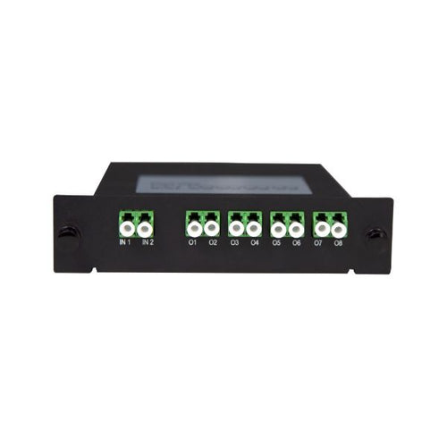 PLC-LCAPC-28 - DYNAMIX PLC-LCAPC-28 - PLC Fibre Optic 2:8 LC/APC Splitter Cassette Module 2x IN & 8x Out