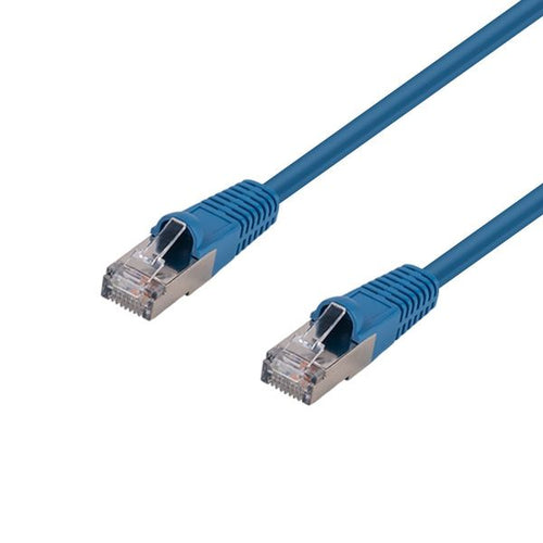 PLE-AUGS-5 - DYNAMIX PLE-AUGS-5 - 5m Cat6A S/FTP Blue 10G Patch Lead 26AWG 500MHz Shielded Plug. Cat6 Augmented
