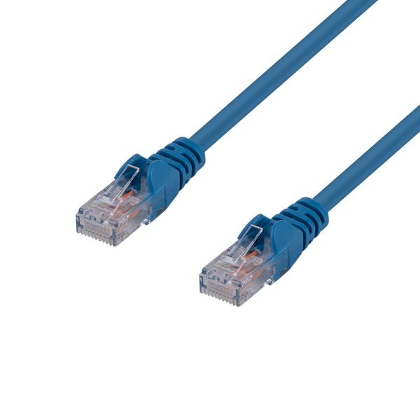 DYNAMIX PLE-C6A-PP - 0.3m Cat6 Blue UTP Patch Lead T568A 250MHZ 24AWG Unshielded Plug.