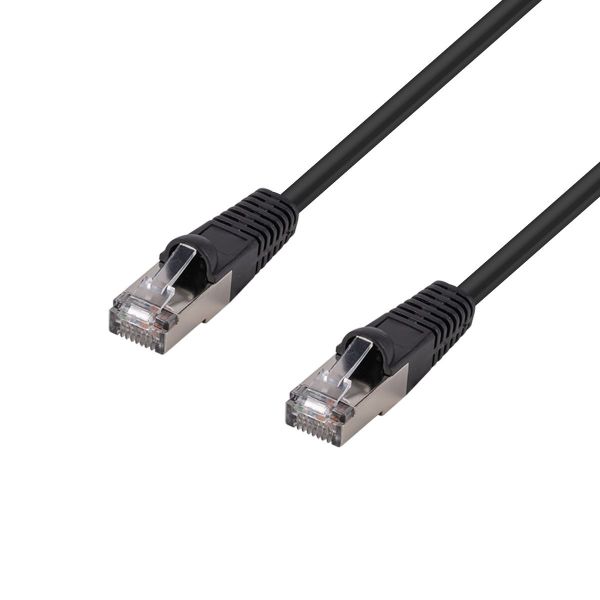DYNAMIX PLK-AUGS-5 - 5m Cat6A S/FTP Black 10G Patch Lead 26AWG 500MHz Shielded Plug. Cat6 Augmented
