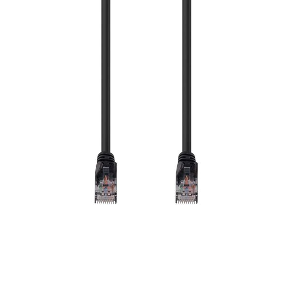 DYNAMIX PLK-C6A-12H - 12.5m Cat6 Black UTP Patch Lead T568A 250MHZ 24AWG Unshielded Plug.