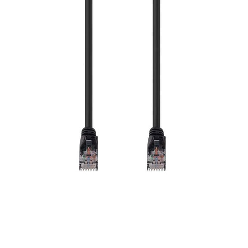 DYNAMIX PLK-C6A-2 - 2m Cat6 Black UTP Patch Lead T568A 250MHZ 24AWG Unshielded Plug.
