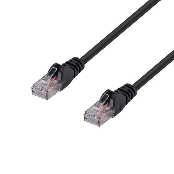 DYNAMIX PLK-C6A-3 - 3m Cat6 Black UTP Patch Lead T568A 250MHZ 24AWG Unshielded Plug.