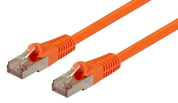 DYNAMIX PLO-AUGS-15 - 15m Cat6A S/FTP Orange 10G Patch Lead 26AWG 500MHz Shielded Plug. Cat6 Augmented