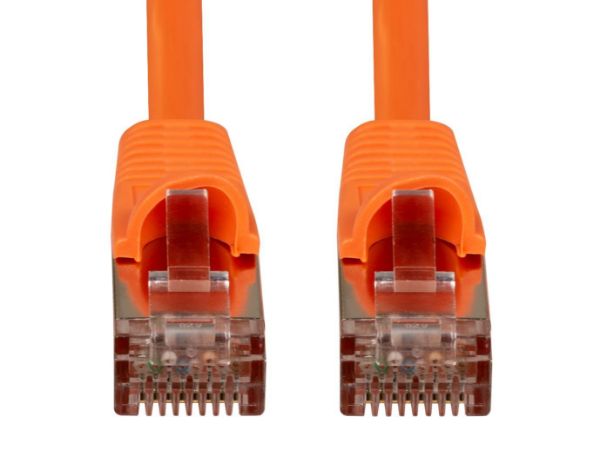 DYNAMIX PLO-AUGS-1H - 1.5m Cat6A S/FTP Orange 10G Patch Lead 26AWG 500MHz Shielded Plug. Cat6 Augmented