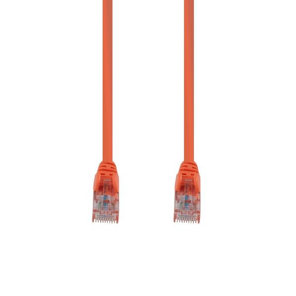 DYNAMIX PLO-C6A-7H - 7.5m Cat6 Orange UTP Patch Lead T568A 250MHZ 24AWG Unshielded Plug.