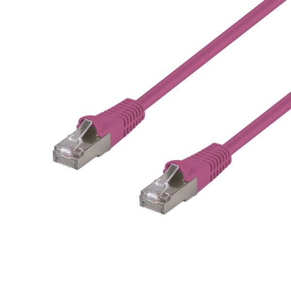 DYNAMIX PLPN-AUGS-2 - 2m Cat6A S/FTP Pink 10G LSZH Patch Lead 26AWG 500MHz Shielded Plug. Cat6 Aug