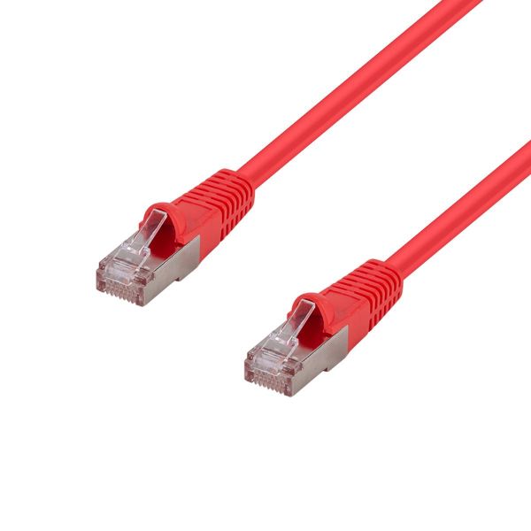 DYNAMIX PLR-AUGS-20 - 20m Cat6A S/FTP Red 10G Patch Lead 26AWG 500MHz Shielded Plug. Cat6 Augmented