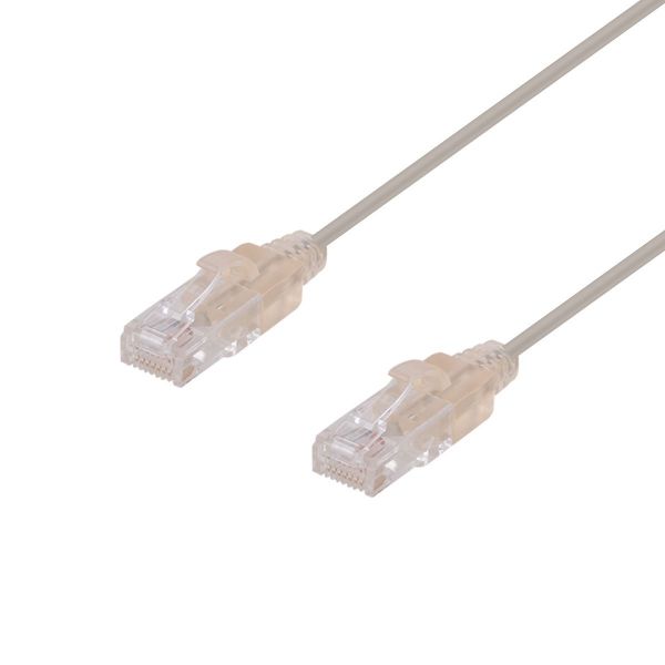 DYNAMIX PLS-C6-3 - 3m Cat6A 10G Beige UTP LSZH Patch Lead 30AWG 802.3af Unshielded Plug.