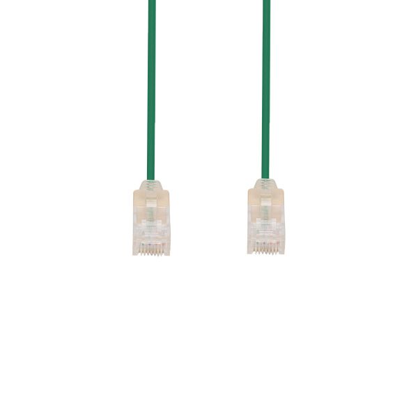 DYNAMIX PLSG-C6-0-15 - 0.15m Cat6A 10G Green UTP Patch Lead 30AWG 8023af Unshielded Plug.