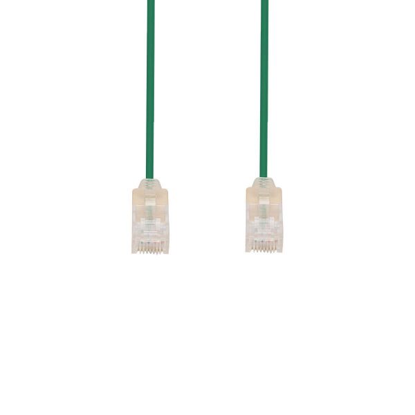 DYNAMIX PLSG-C6-3 - 3m Cat6A 10G Green UTP LSZH Patch Lead 30AWG 802.3af Unshielded Plug.