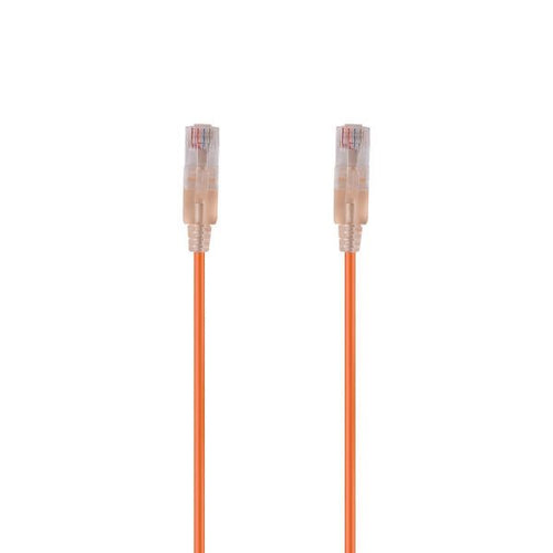 PLSO-C6-2 - DYNAMIX PLSO-C6-2 - 2m Cat6A 10G Orange UTP LSZH Patch Lead 30AWG 802.3af Unshielded Plug.