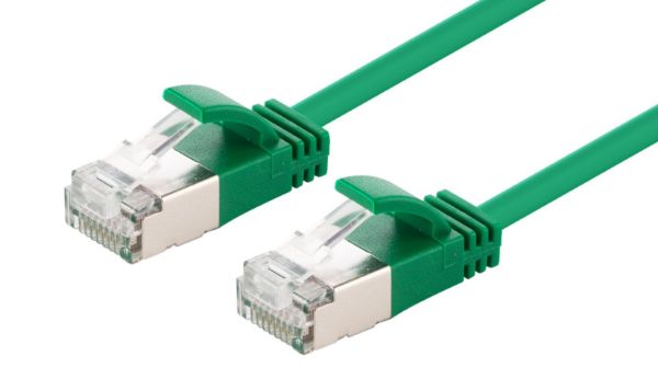 DYNAMIX PLSSG-C6A-2 - 2m Cat6A S/FTP Green 10G LSZH Patch Lead 34AWG 802.3af Shielded Plug.