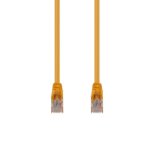DYNAMIX PLY-C6A-1 - 1m Cat6 Yellow UTP Patch Lead T568A 250MHZ 24AWG Unshielded Plug.