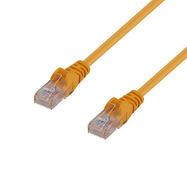 DYNAMIX PLY-C6A-3 - 3m Cat6 Yellow UTP Patch Lead T568A 250MHZ 24AWG Unshielded Plug.