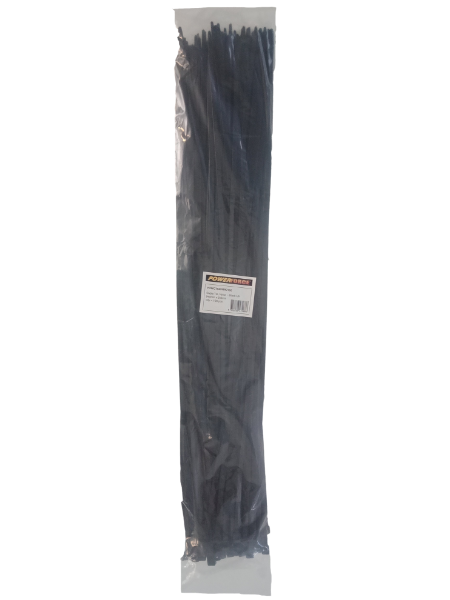 POWCT9409BK-100 - POWERFORCE POWCT9409BK-100 - 9 x 940mm Black UV Cable Ties Pack of 100 80kgs Tensile Strength