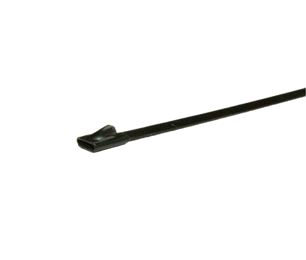 POWERFORCE POWCTSS2004-100 - 4.6 x 200mm 316L Stainless Steel Cable Ties Pack of 100 667N/68kgs Tensile Strength