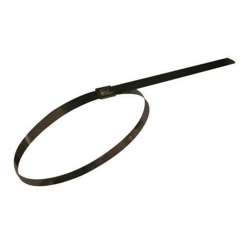 POWCTSSC3004-100 - POWERFORCE POWCTSSC3004-100 - 4.6 x 300mm 316L Stainless Steel Cable Ties Pack of 100 667N/68kgs Tensile Strength
