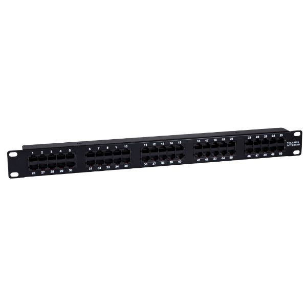 DYNAMIX PP-50V2 - 50 Port 19'' Voice Rated Patch Panel Unshielded. Cat3 Rated Active pins 4 5 & 3 7