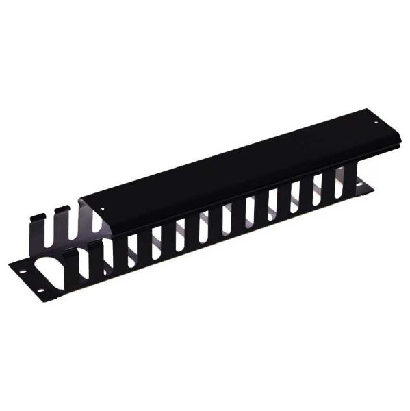 DYNAMIX PP-CMC02 - 19'' 2RU Finger Cable Management Bar Protective Cap 70mm Deep Black