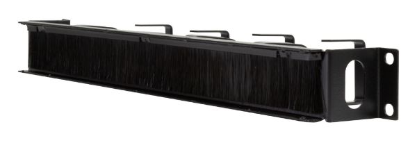 DYNAMIX PP-CMRES01 - 1RU 19 40mm Recessed Brush Cable Management Bar Dims 44 x 88 x 485mm w/ Cage Nuts