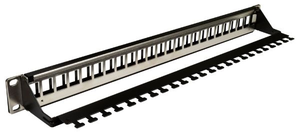 DYNAMIX PP-UK-24RM - Horizontal 19'' 1RU Unloaded 24 Port UTP Patch Panel