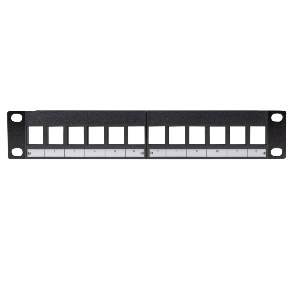 DYNAMIX PP10-UKS-12 - 10'' 12 Port Unloaded Keystone Panel