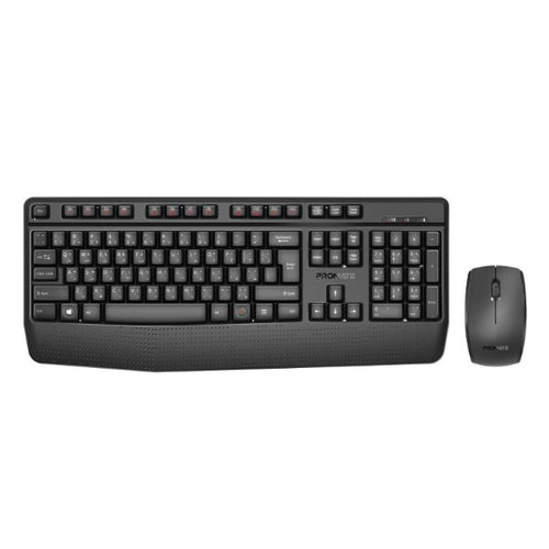 PROCOMBO-14 - PROMATE PROCOMBO-14 - Ergonomic Wireless Multimedia Keyboard & Mouse Ergonomic Ambidextrous Mouse