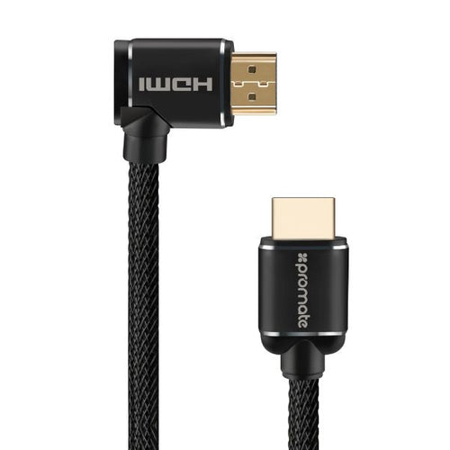 PROLINK4K1-500 - PROMATE PROLINK4K1-500 - 5m 4K HDMI right angle Cable. 24K Gold plated Ethernet. 3D support