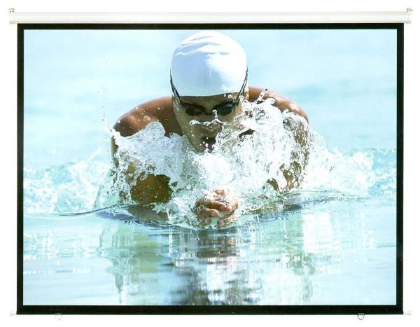 BRATECK PRS100M - 100'' Projector Screen Manual Self Locking Matte 4:3 Aspect ratio