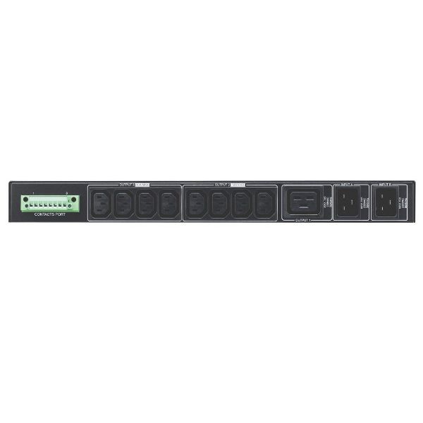 POWERSHIELD PSATS3K - Automatic Transfer Switch Dual 16A IEC Input 8 x 10A IEC 1x 16A Output 19 1RU Rack