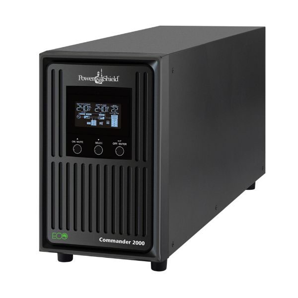 POWERSHIELD PSCM2000 - Commander 2000VA Line Interactive Tower UPS Delivers Automatic Emergency AC Power