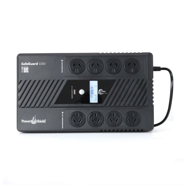 POWERSHIELD PSG1000 - SafeGuard 1000VA (600W) Line Interactive UPS 4 x NZ Battery Back Up & Surge Out