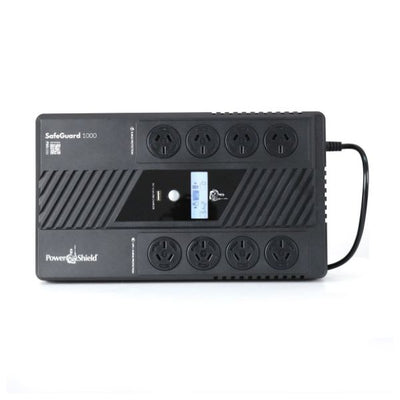 PSG1000 - POWERSHIELD PSG1000 - SafeGuard 1000VA (600W) Line Interactive UPS 4 x NZ Battery Back Up & Surge Out