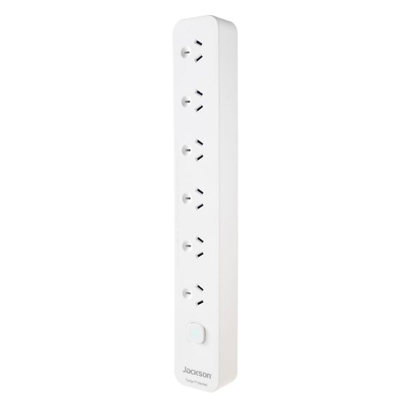 JACKSON PT5966 - Master Switched 6 Way Surge Protected Powerboard