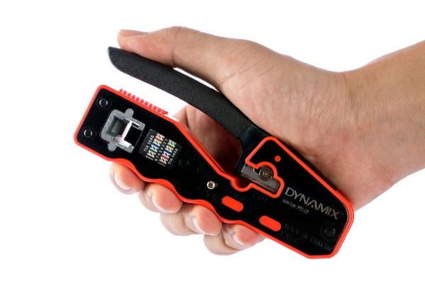 DYNAMIX PTC-CP - Compact Push Through Crimper w/ Built-in Stripping & Cutting Blade
