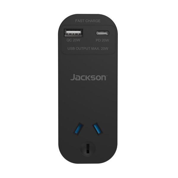 JACKSON PTPD20W - 20W PD Rapid Charge USB-A/C Ports Wall Adapter
