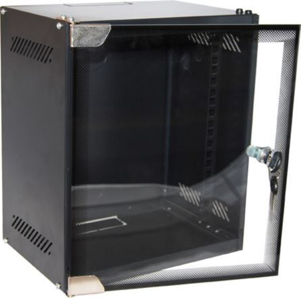 DYNAMIX R10WM6 - 6RU Mini Cabinet for 10'' Panels W280 x D200 x H329mm Flat Pack Glass Door