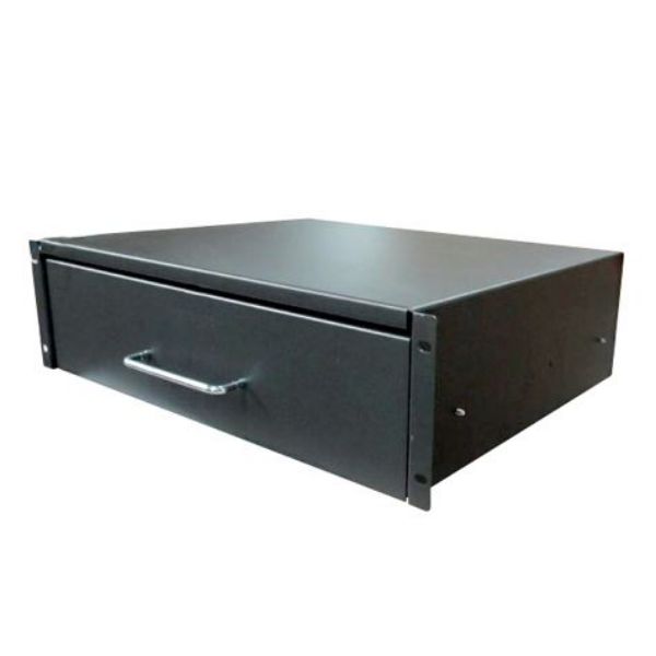 DYNAMIX RADRAW-3U - 3U Rackmount Lockable Drawer 350mm Deep 112mm High Includes Lock & Key