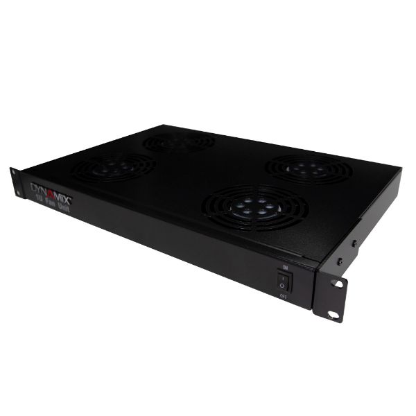 DYNAMIX RAFT - 1U Fan Unit w/ 4x Fans 19'' Installation 290mm Deep Fans 4x 20w (80w Total)